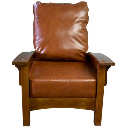 Preorder Craftsman / Mission Leather And Oak Morris Chair