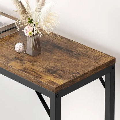 Narrow Console Table Sofa Table Industrial Hallway Table for Entryway