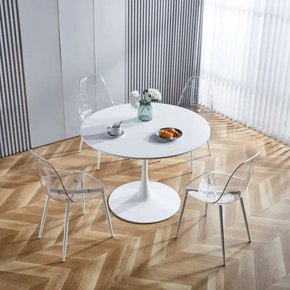 dining chair,set of 4,metal leg,plastic seat for Living Room