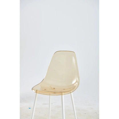 dining chair,set of 4,metal leg,plastic seat for Living Room