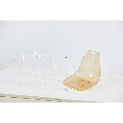 dining chair,set of 4,metal leg,plastic seat for Living Room