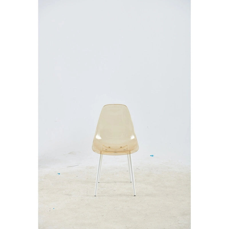 dining chair,set of 4,metal leg,plastic seat for Living Room