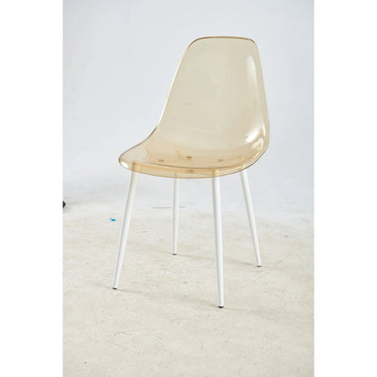 dining chair,set of 4,metal leg,plastic seat for Living Room