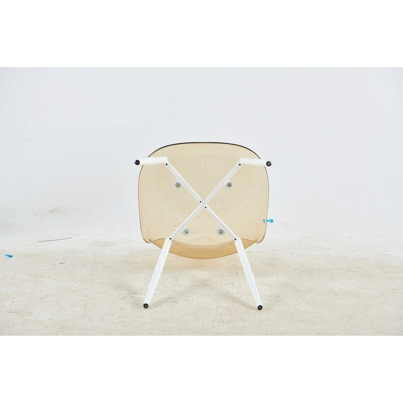 dining chair,set of 4,metal leg,plastic seat for Living Room