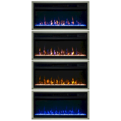 77 in. TV Stand Console for Tvs up to 85 in. with Fireplace - 77 inches in width