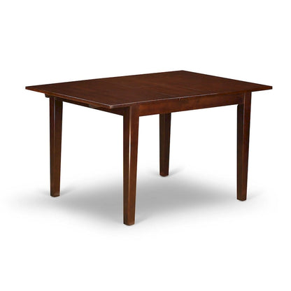 East West Furniture Dining Table Set - A Rectangle Kitchen Table and Dinette Chairs, 36x54 Inch, Mahogany(Pieces Option)