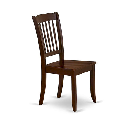 East West Furniture Dining Table Set - A Rectangle Kitchen Table and Dinette Chairs, 36x54 Inch, Mahogany(Pieces Option)