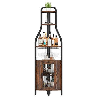 Moasis 71 Industrial Corner Wine Rack - 15.7L x 15.7W x 71H