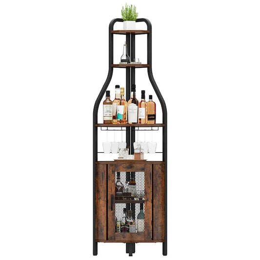 Moasis 71 Industrial Corner Wine Rack - 15.7L x 15.7W x 71H