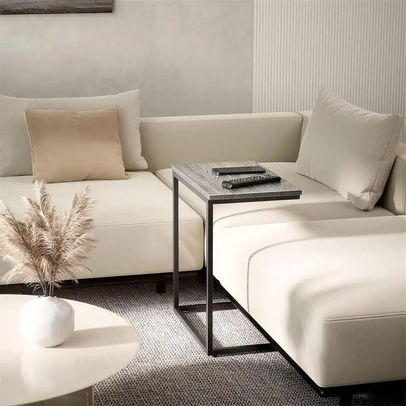 C Shaped End Table 27 inches High - 11.8D x 19.7W x 27H