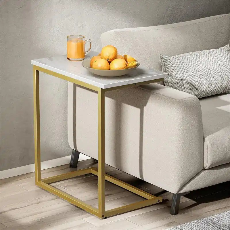C Shaped End Table 27 inches High - 11.8D x 19.7W x 27H