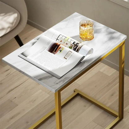 C Shaped End Table 27 inches High - 11.8D x 19.7W x 27H