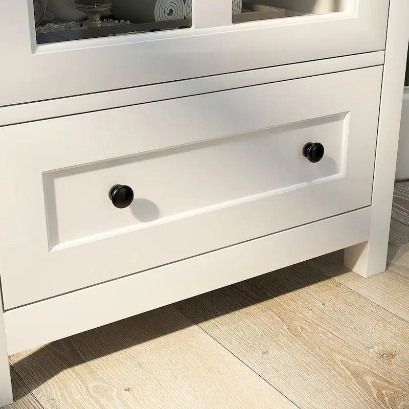 Versatile Storage Cabinet Glass Doors Buffet/Sideboard