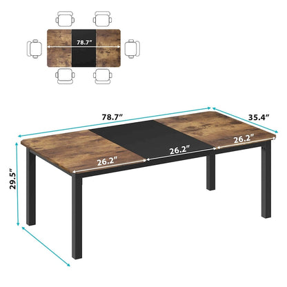Industrial Dining Table For 6~8 People