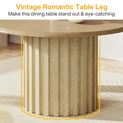 43.3 Inches Round Modern Dining Table for 4 for Dining Room