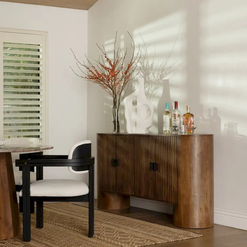 Saddle 67 Wide Sideboard, Medium Brown