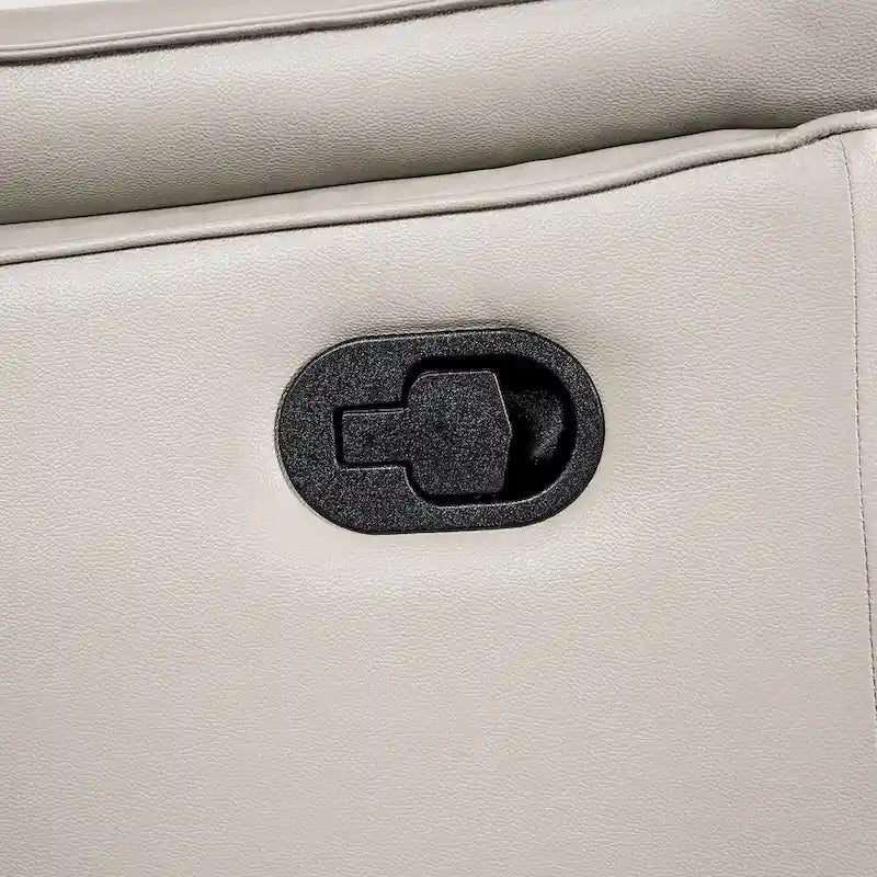 Furniture of America Marty Modern Leather Match Manual Recline Loveseat