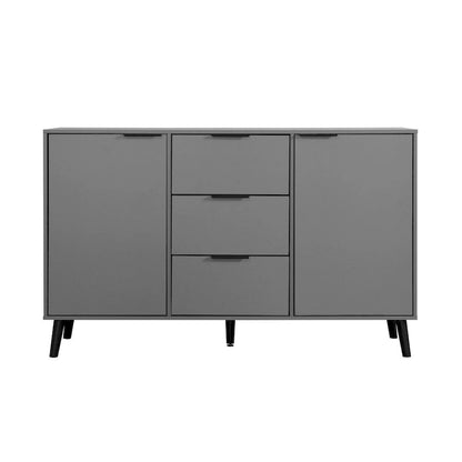 Sideboard Buffet Cabinet with Storage, Wood Coffee Bar Cabinet with Drawers & Doors