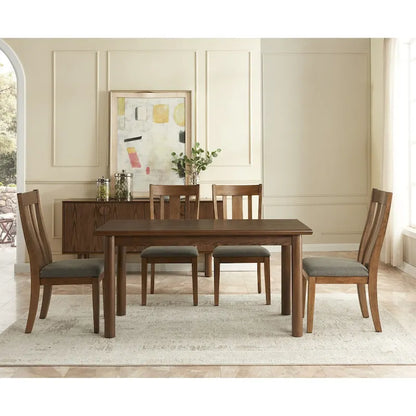 60Rectangular Dining Table for 6 Person,Kitchen Table,Wooden Dinner Room Table with Solid Wood Legs,Ultra Easy to Assemble