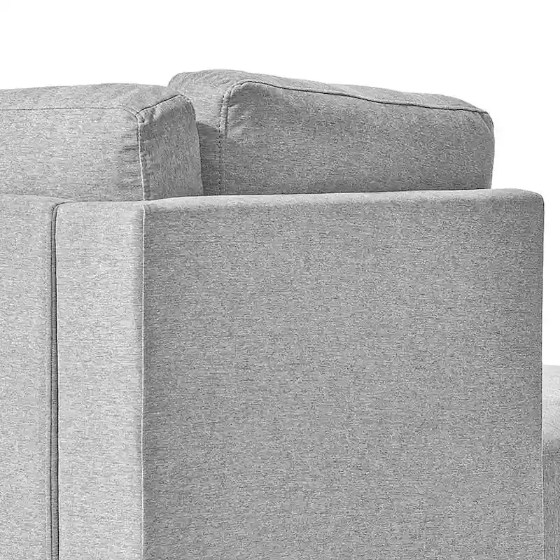 Stylish Indoor Linen Fabric Upholstered Single Leisure Chaise Lounge Chair