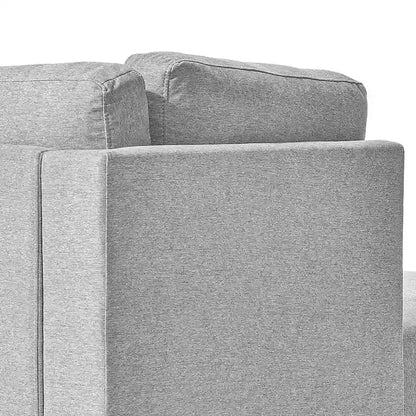 Stylish Indoor Linen Fabric Upholstered Single Leisure Chaise Lounge Chair