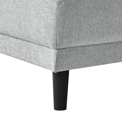 Stylish Indoor Linen Fabric Upholstered Single Leisure Chaise Lounge Chair