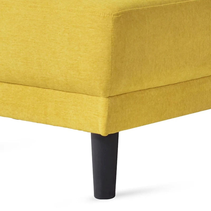 Stylish Indoor Linen Fabric Upholstered Single Leisure Chaise Lounge Chair