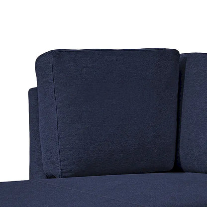 Stylish Indoor Linen Fabric Upholstered Single Leisure Chaise Lounge Chair