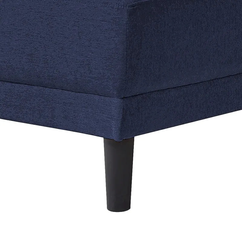 Stylish Indoor Linen Fabric Upholstered Single Leisure Chaise Lounge Chair