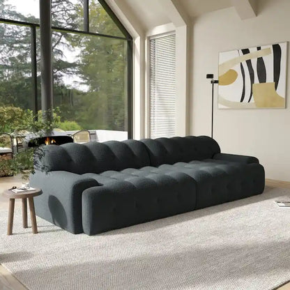 102.4 Cloud Sofa Couch3-seater Upholstered 3D Textile Material Sectional Sofa For Living Room, Apartment