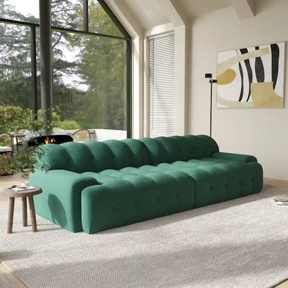 102.4 Cloud Sofa Couch3-seater Upholstered 3D Textile Material Sectional Sofa For Living Room, Apartment