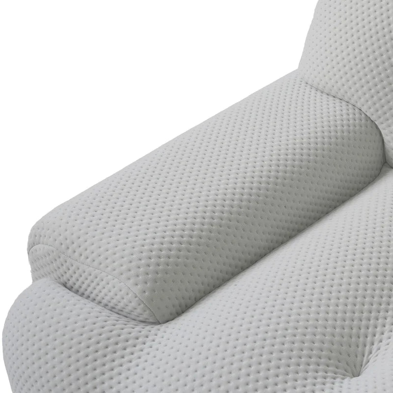 102.4 Cloud Sofa Couch3-seater Upholstered 3D Textile Material Sectional Sofa For Living Room, Apartment