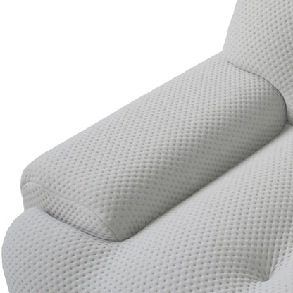 102.4 Cloud Sofa Couch3-seater Upholstered 3D Textile Material Sectional Sofa For Living Room, Apartment