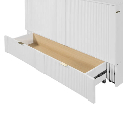 Merax Murphy Bed with drawer and a set of Sockets & USB Ports