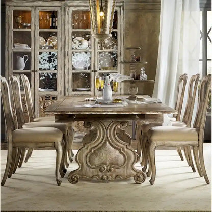 Hooker Furniture Chatelet 83-127 Long Refectory Luxury Trestle Dining