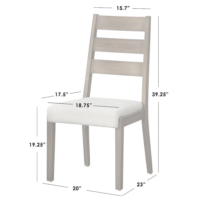 Lifestorey Palmer 6-Piece Dining Set with Storage