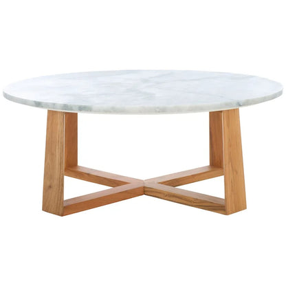 SAFAVIEH Couture Trenton Marble Top Coffee Table - 38Wx38Dx15H