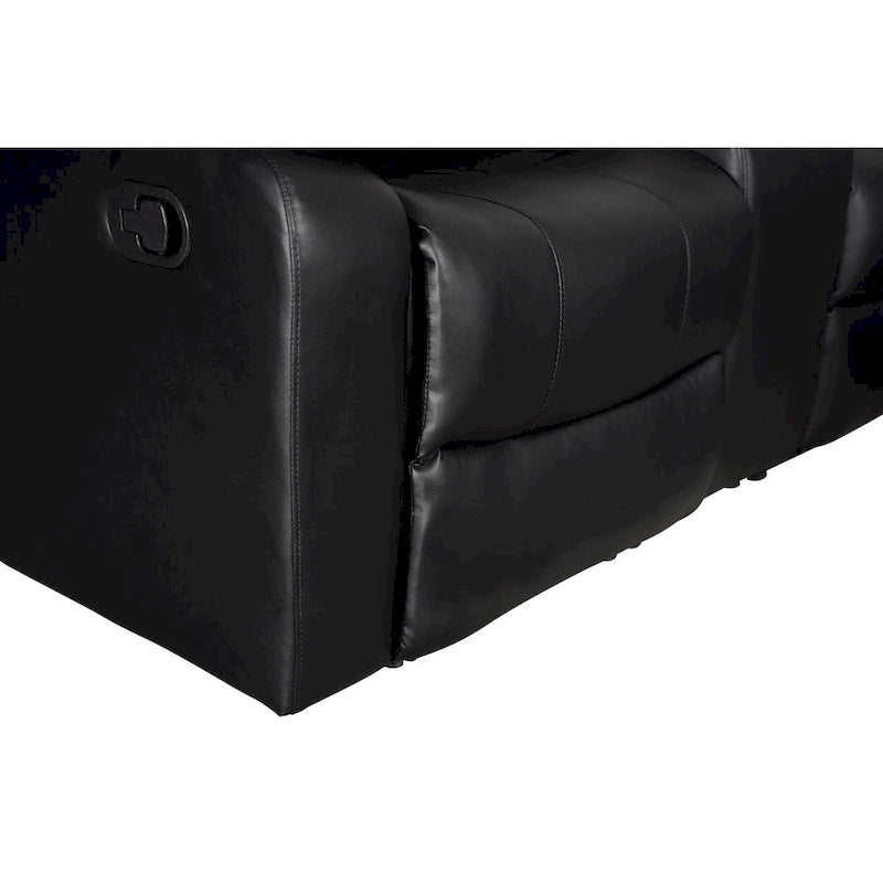 106 Manual Reclining Modular Sectional Couch with 1 Console & 2 Cup Holders, Living Room/Office