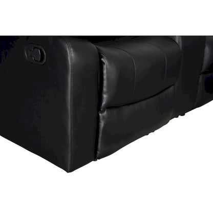 106 Manual Reclining Modular Sectional Couch with 1 Console & 2 Cup Holders, Living Room/Office