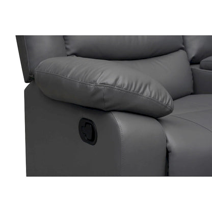 106 Manual Reclining Modular Sectional Couch with 1 Console & 2 Cup Holders, Living Room/Office