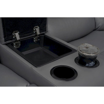 106 Manual Reclining Modular Sectional Couch with 1 Console & 2 Cup Holders, Living Room/Office